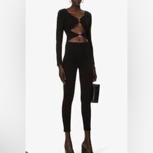 Farai London Black Cut-Out Jumpsuit